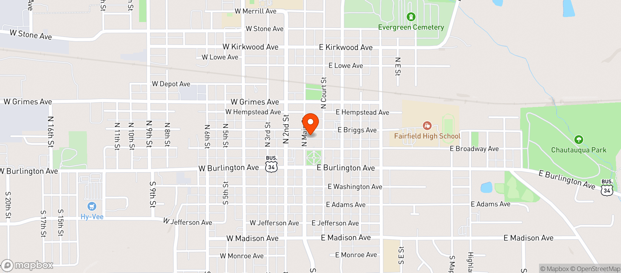 Map showing Noble House Kava Bar
