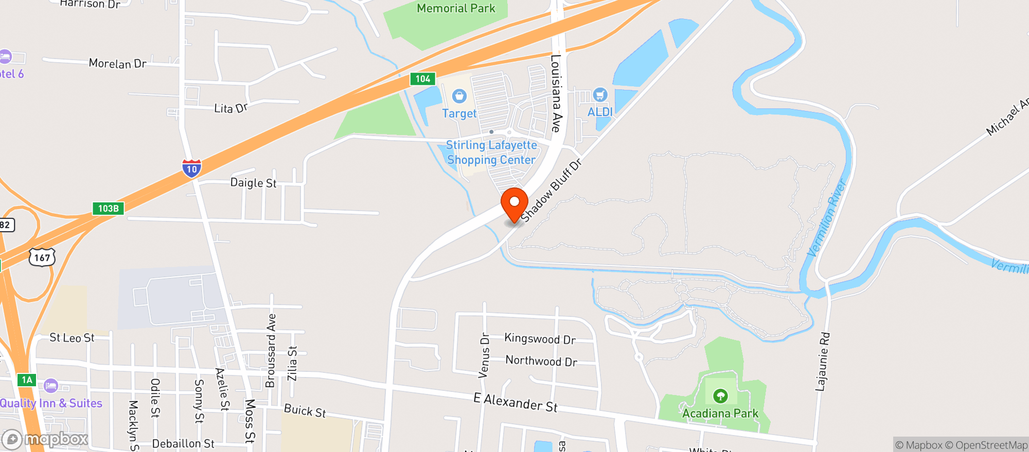 Map showing Target