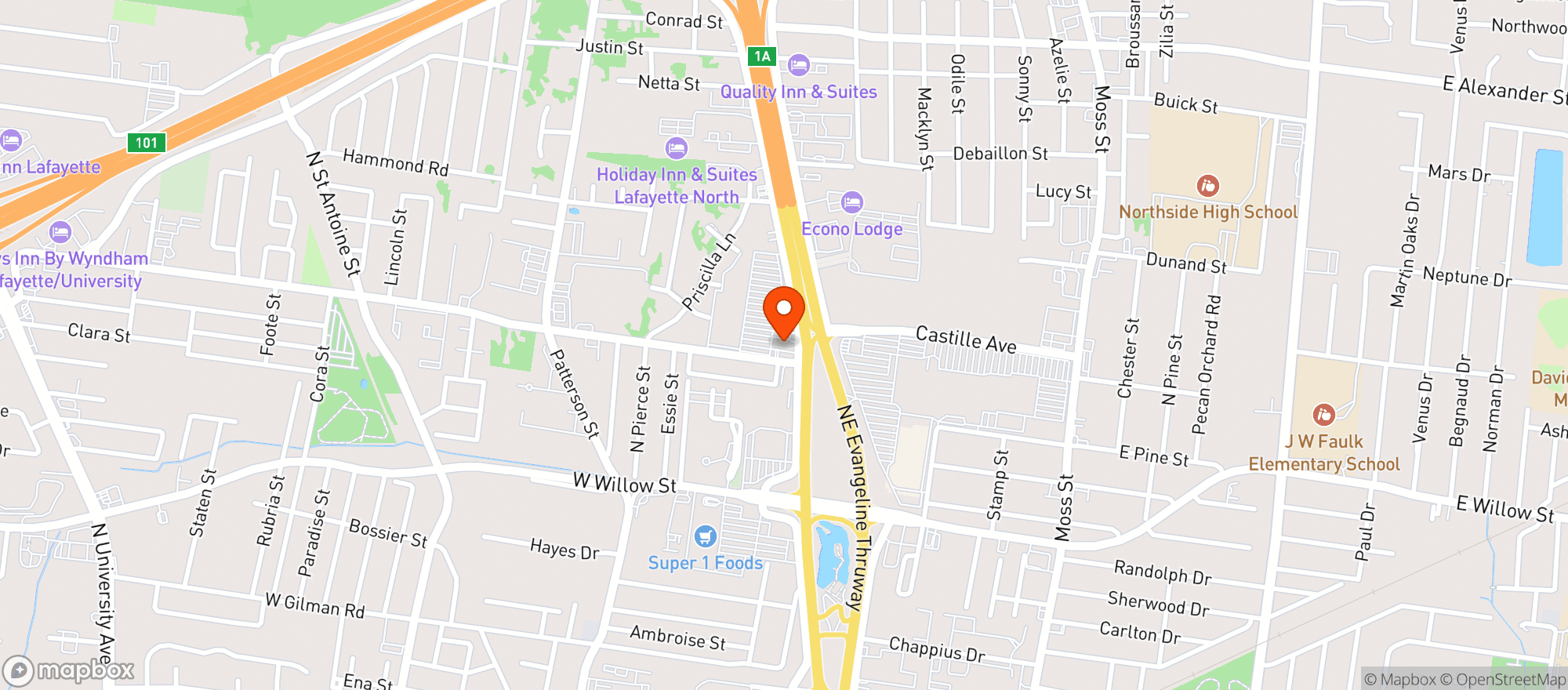 Map showing Ra Shop