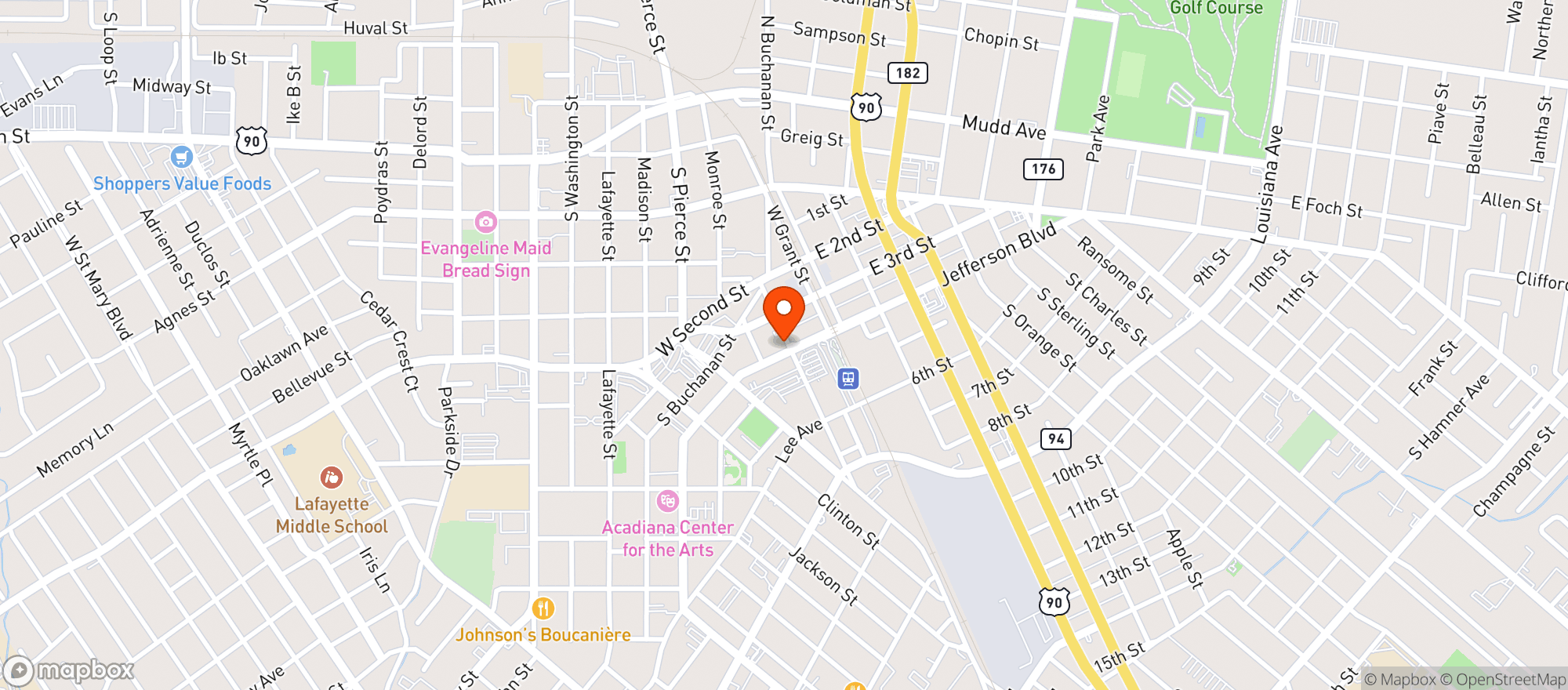 Map showing Reve Coffee Roasters