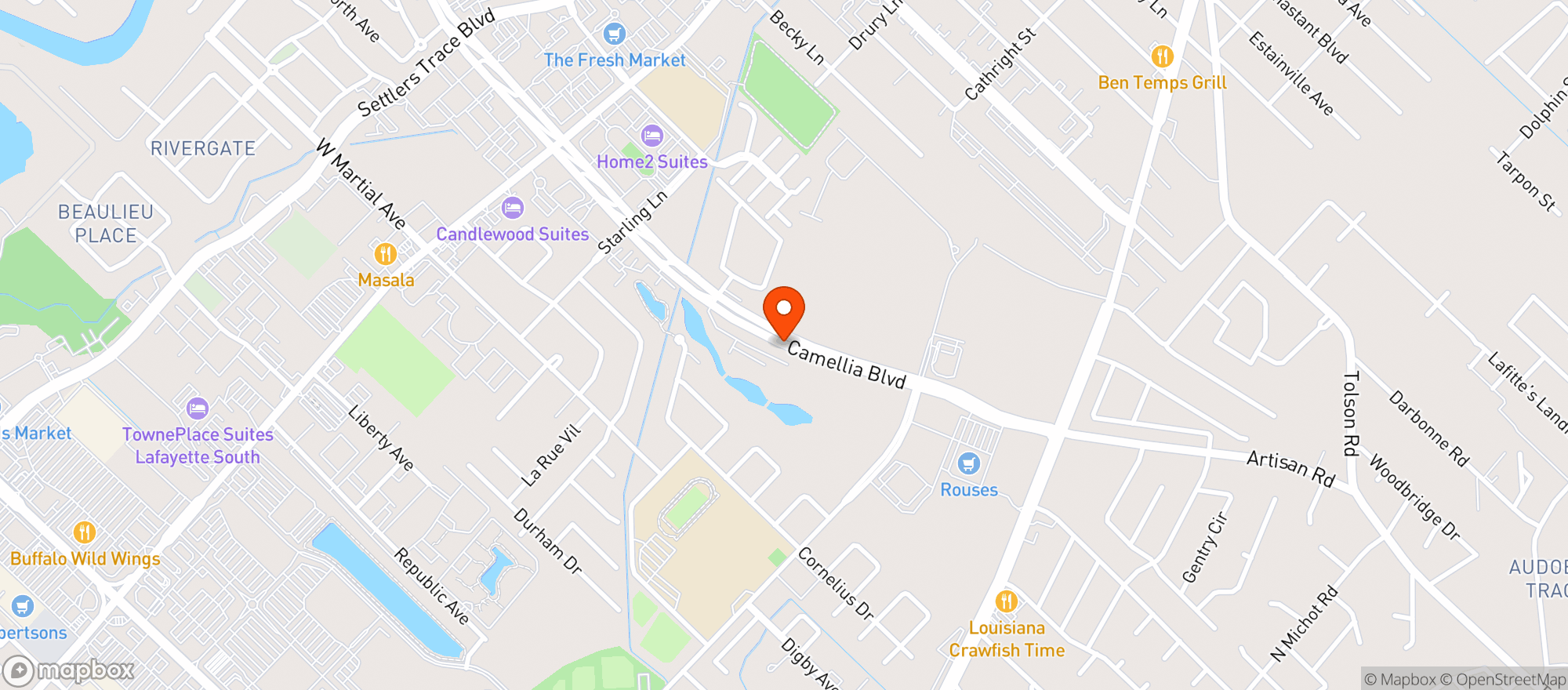 Map showing ROUSES 84 LAFAYETTE