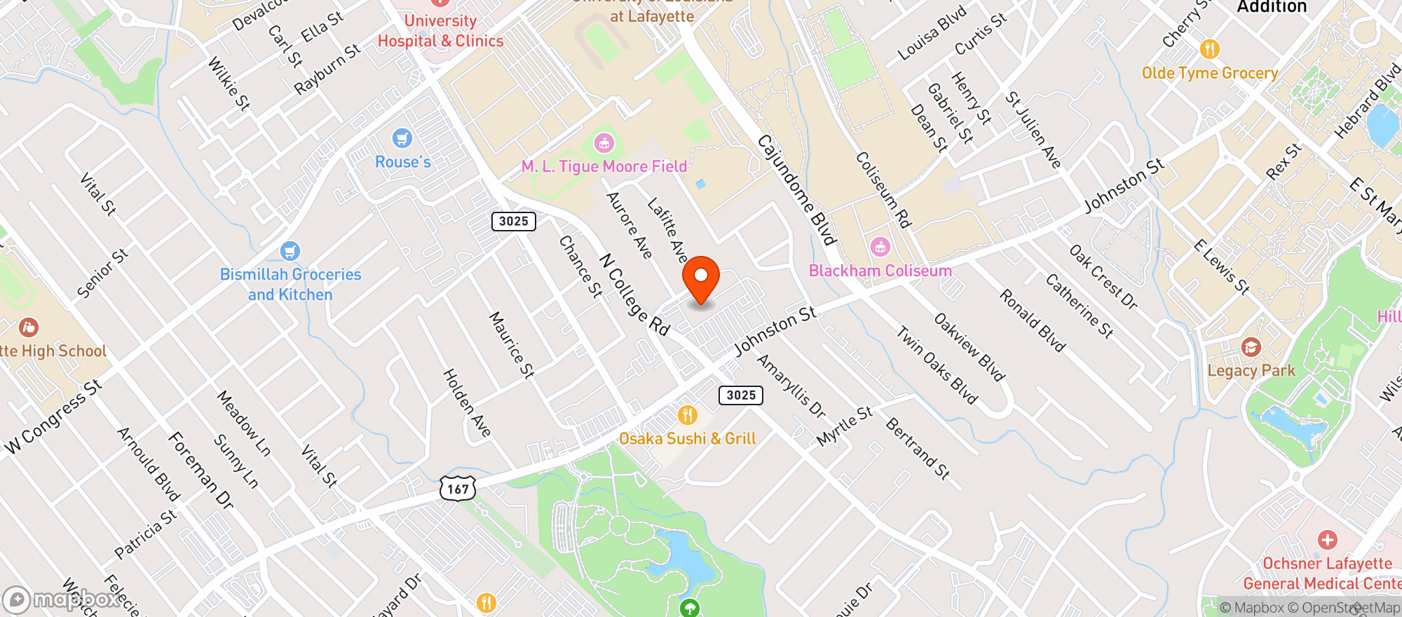 Map showing Albertsons #120