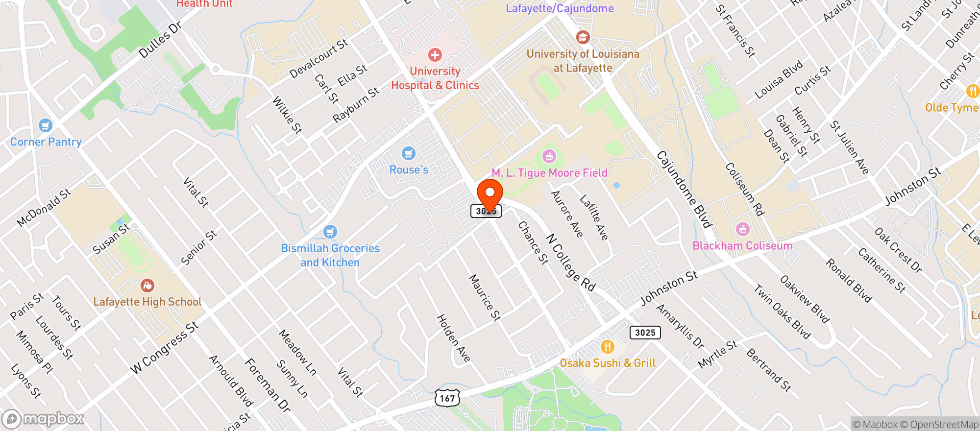 Map showing ROUSES #45 LAFAYETTE