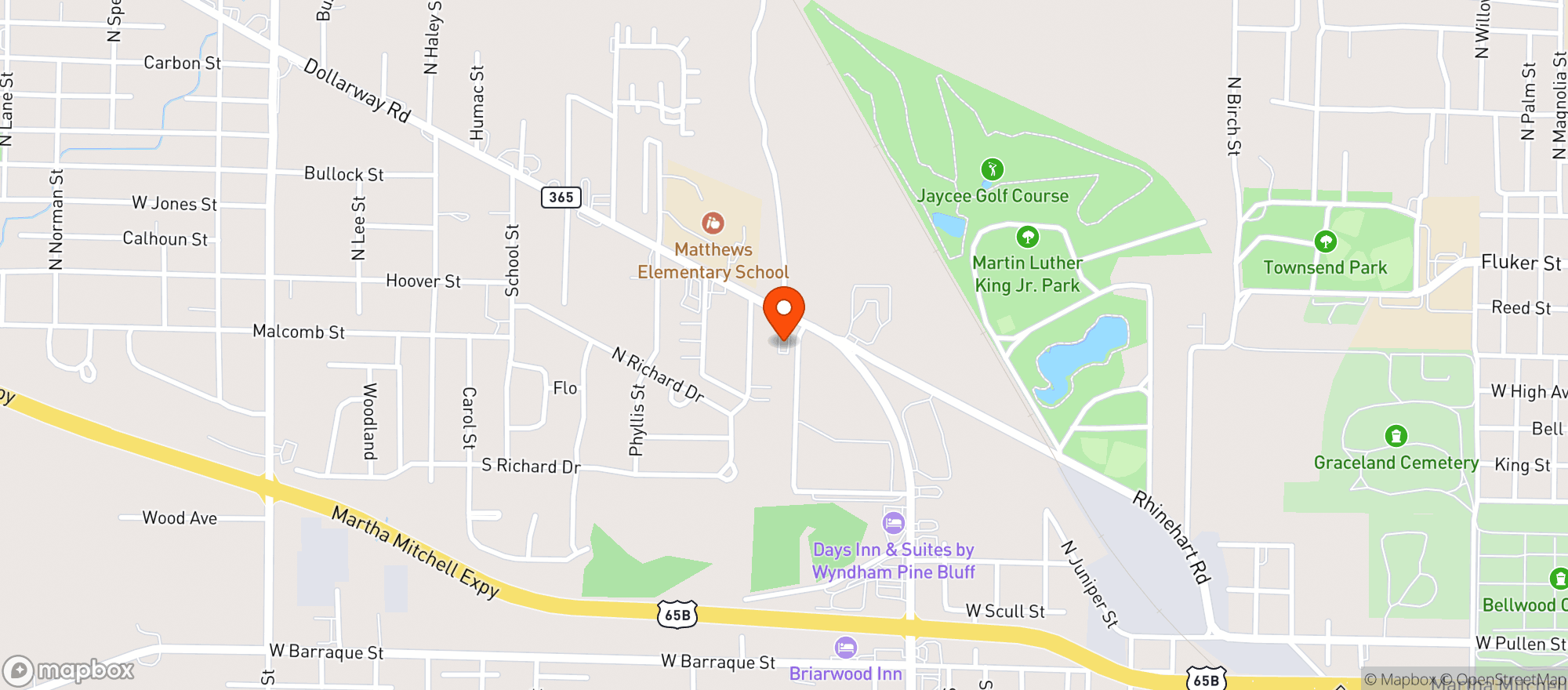 Map showing Acme Liquor