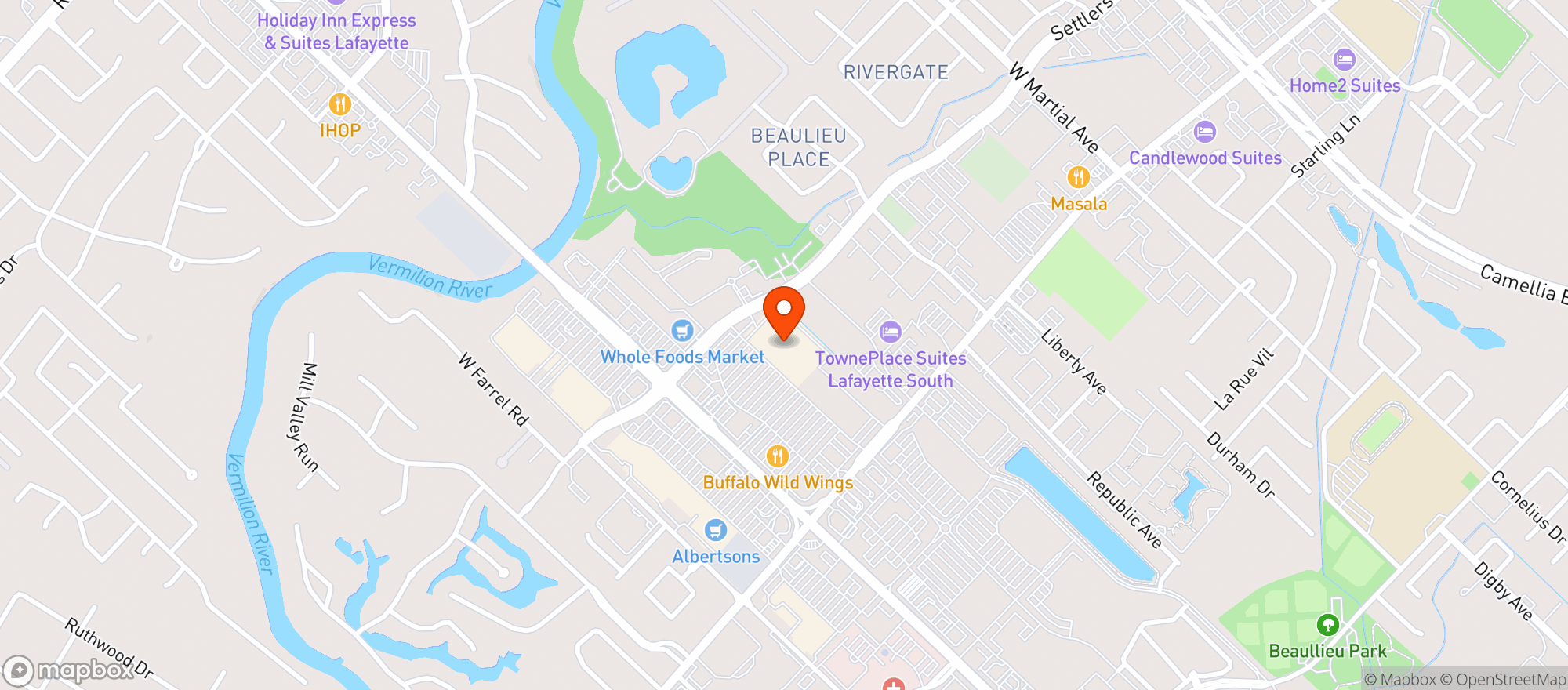 Map showing Target