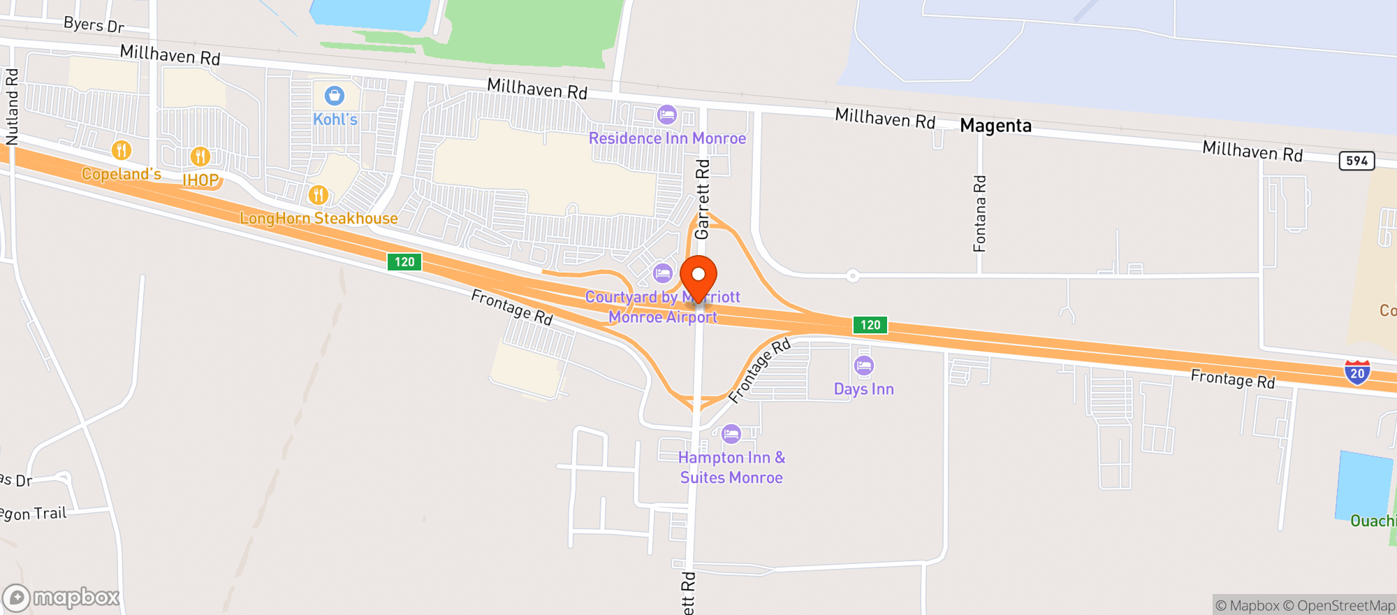 Map showing Gnc