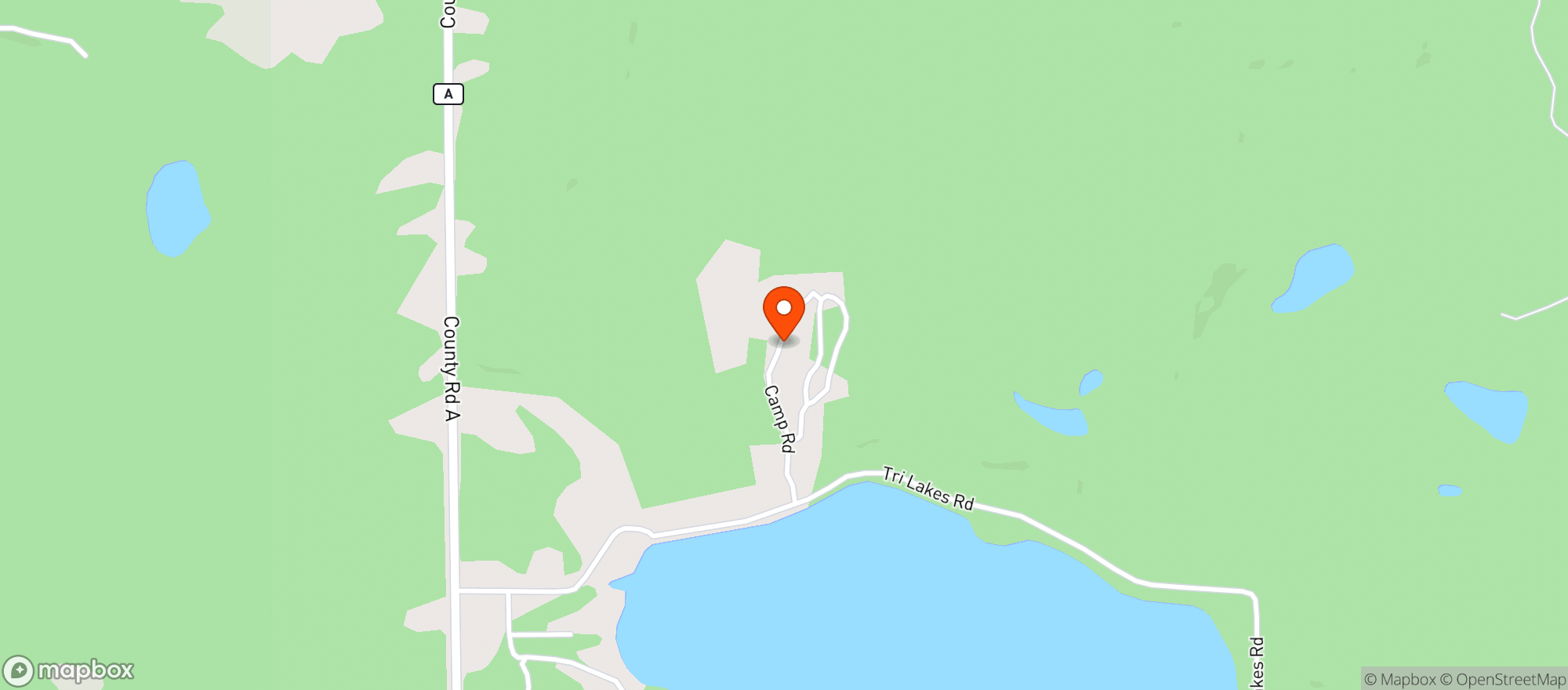 Map showing Backyard On Amnicon Lake The