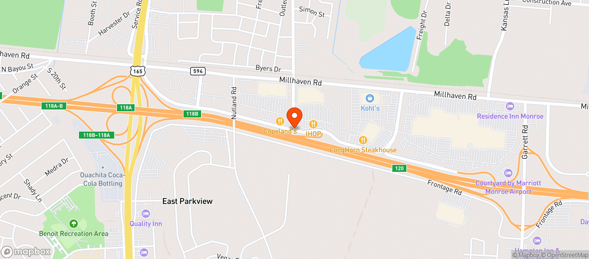 Map showing Target