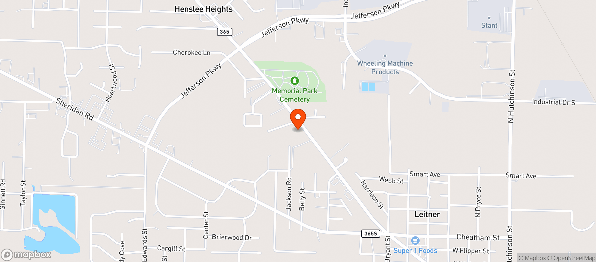 Map showing Liquor King