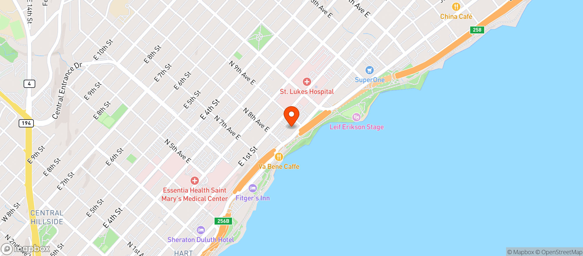 Map showing Kitchi Gammi Club