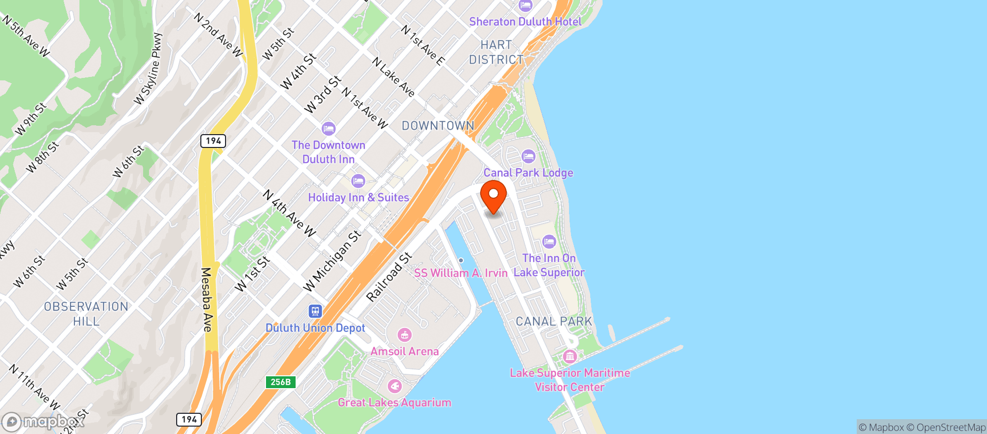 Map showing 310 Pub