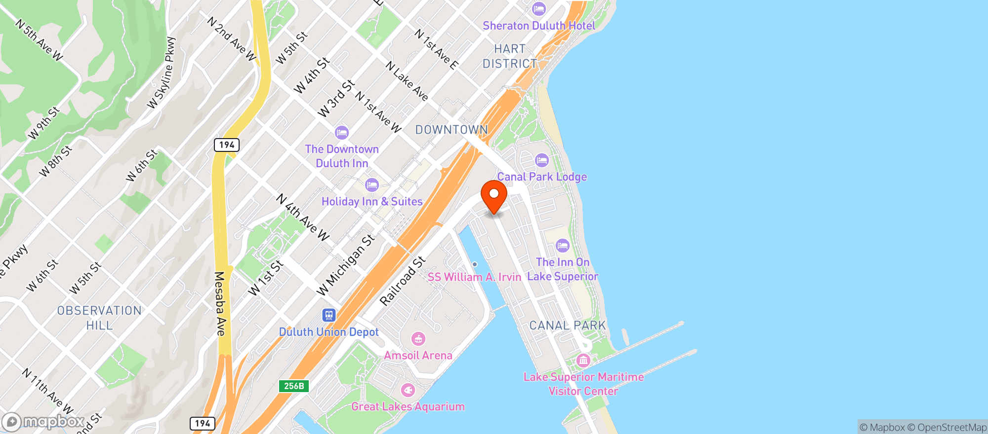 Map showing Red Lobster