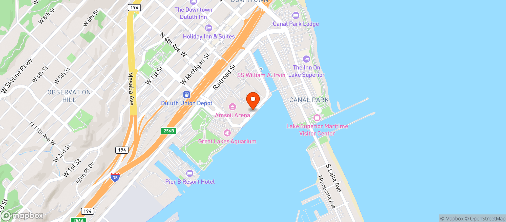 Map showing Silver Broom Lounge