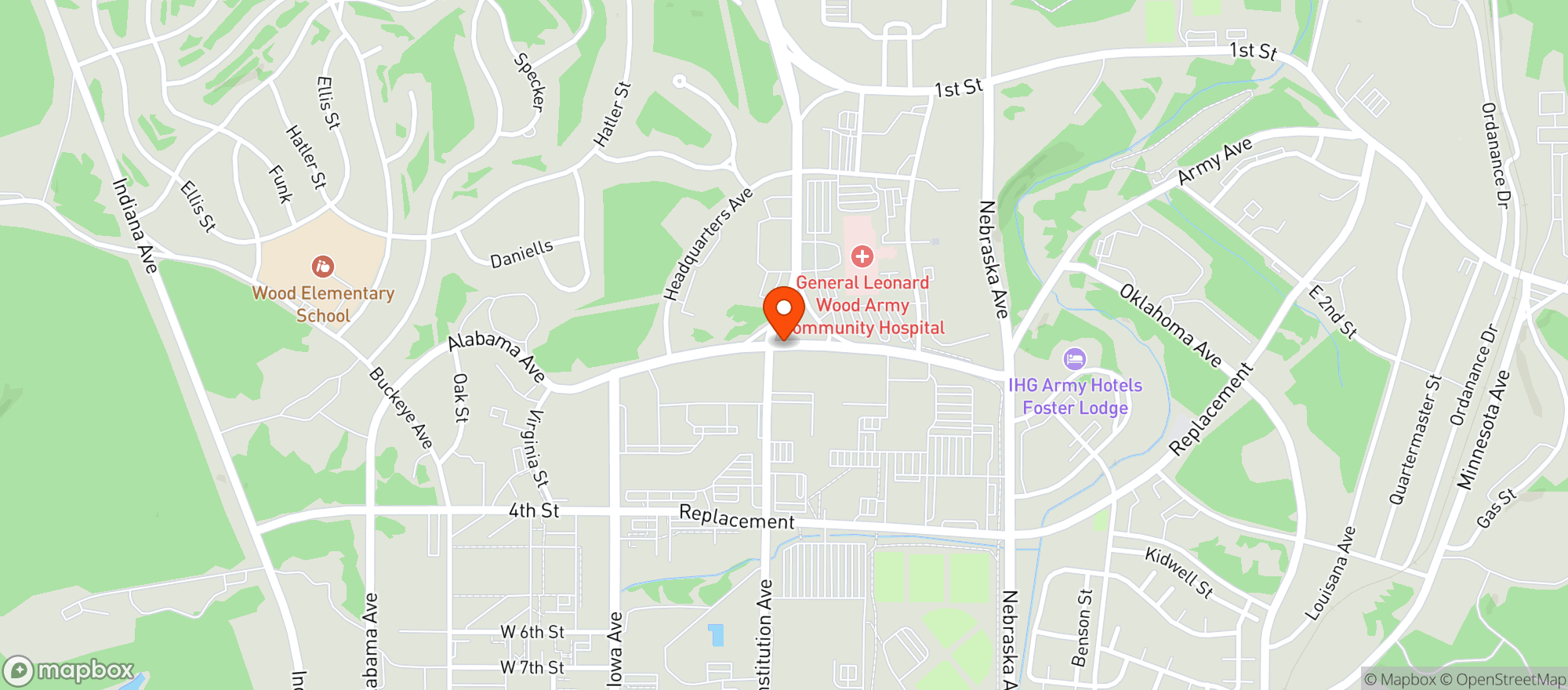 Map showing Aafes Class Six Store