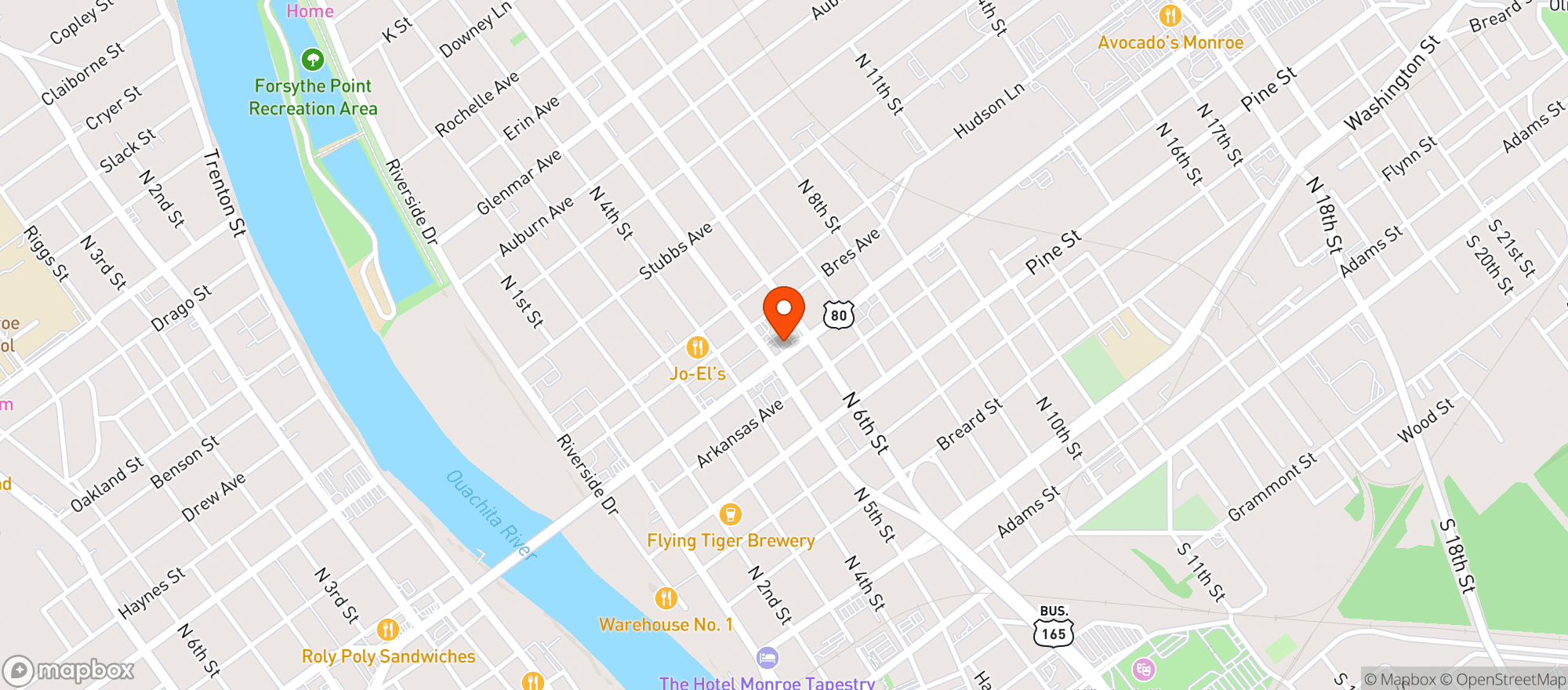 Map showing Enochs Pub & Grill