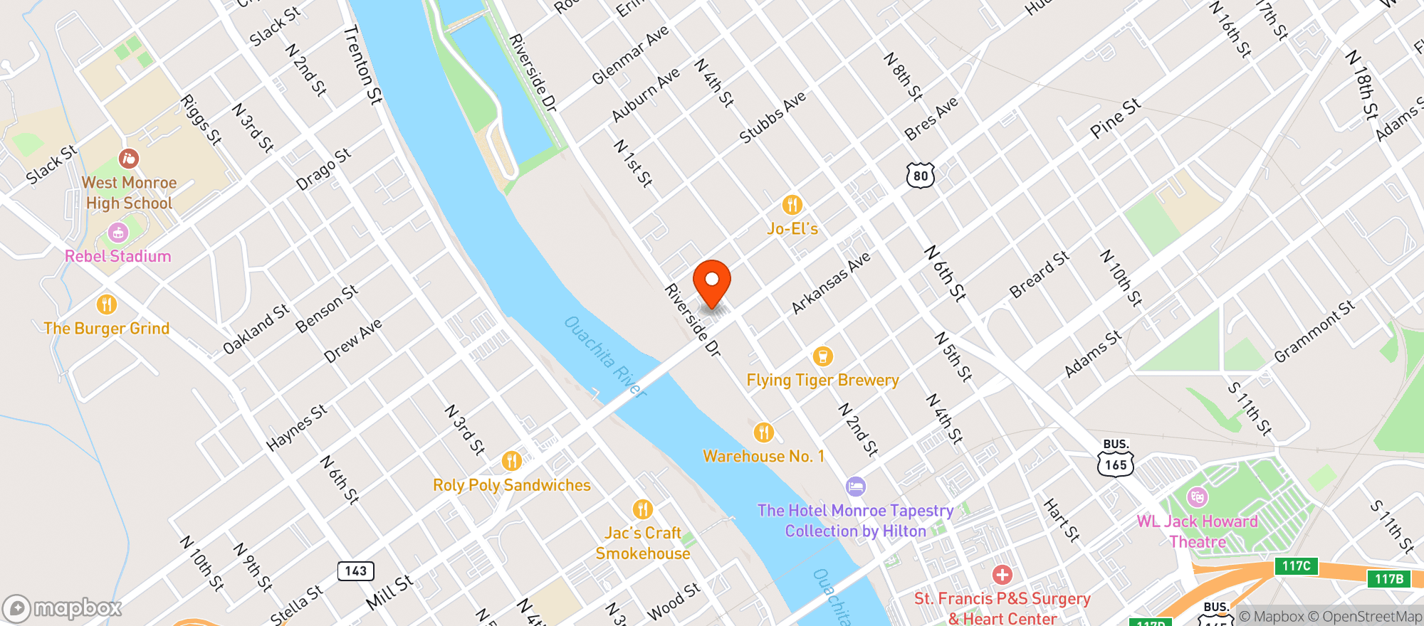 Map showing Now Save