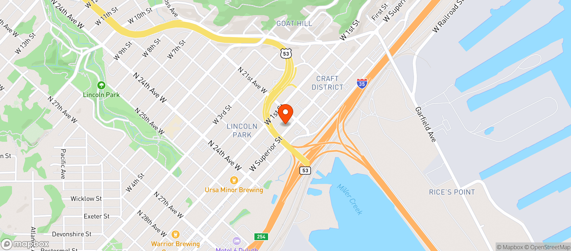 Map showing Burger Paradox