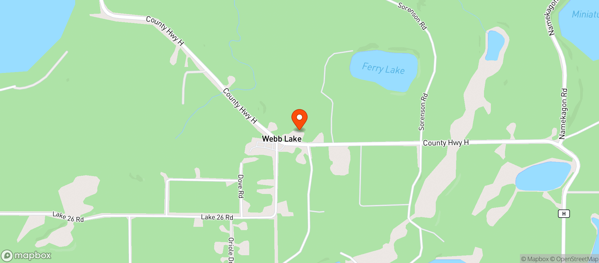 Map showing The Main Store