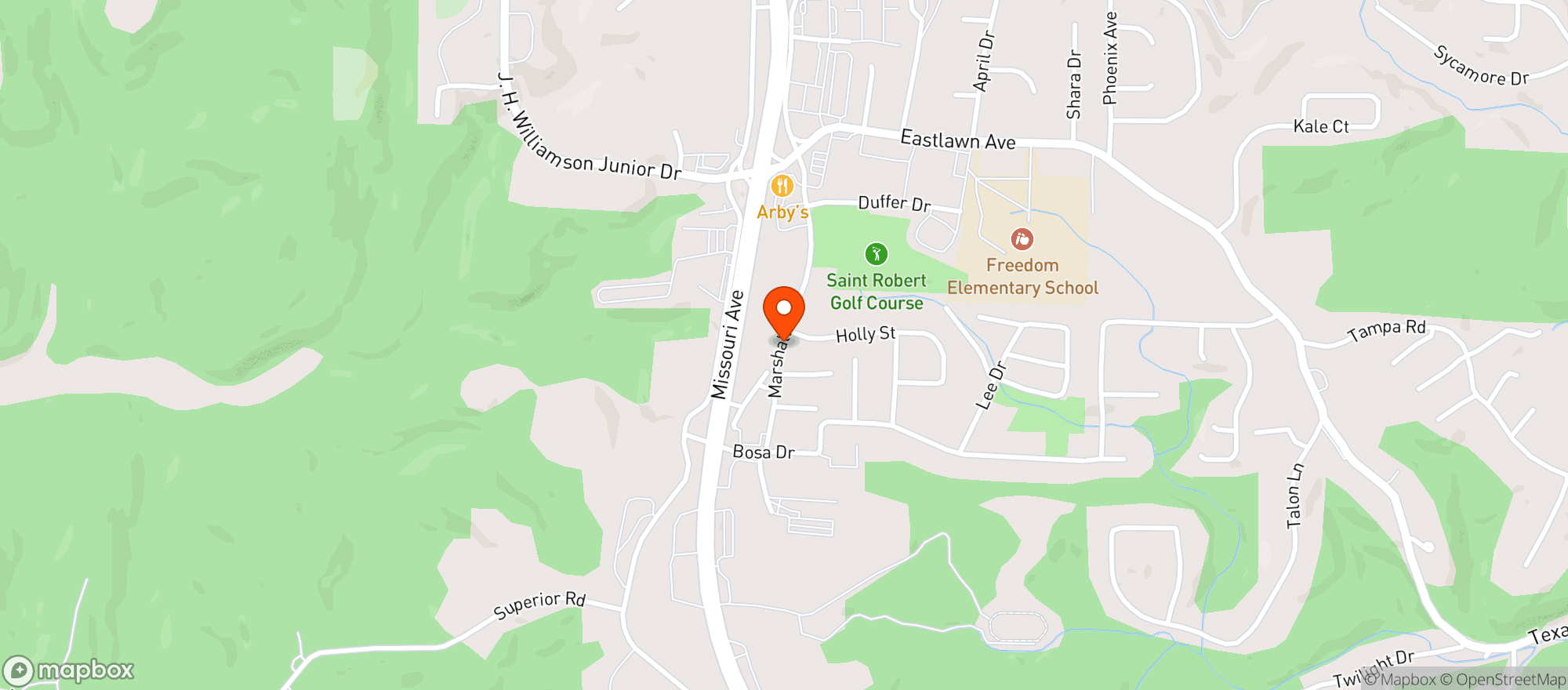 Map showing Carnivores Bar And Grill