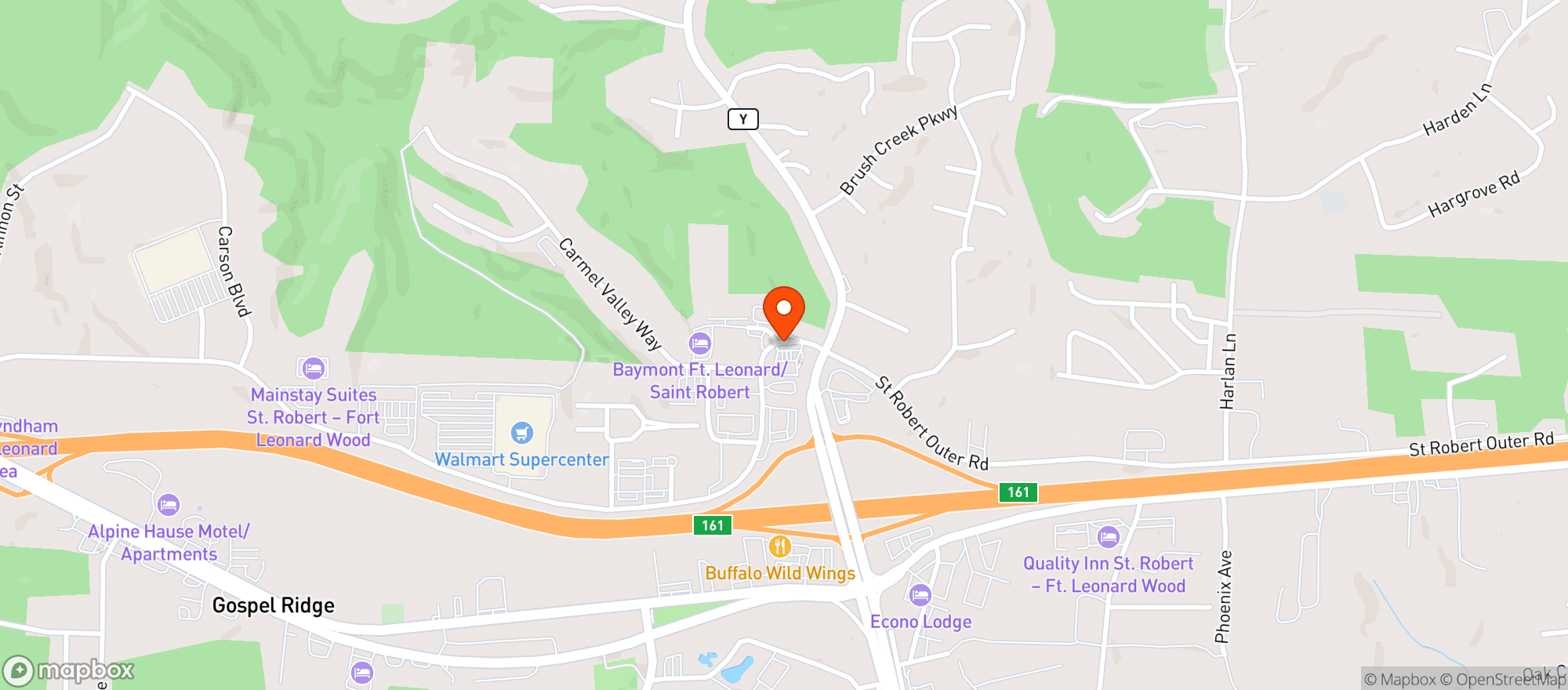 Map showing On The Run