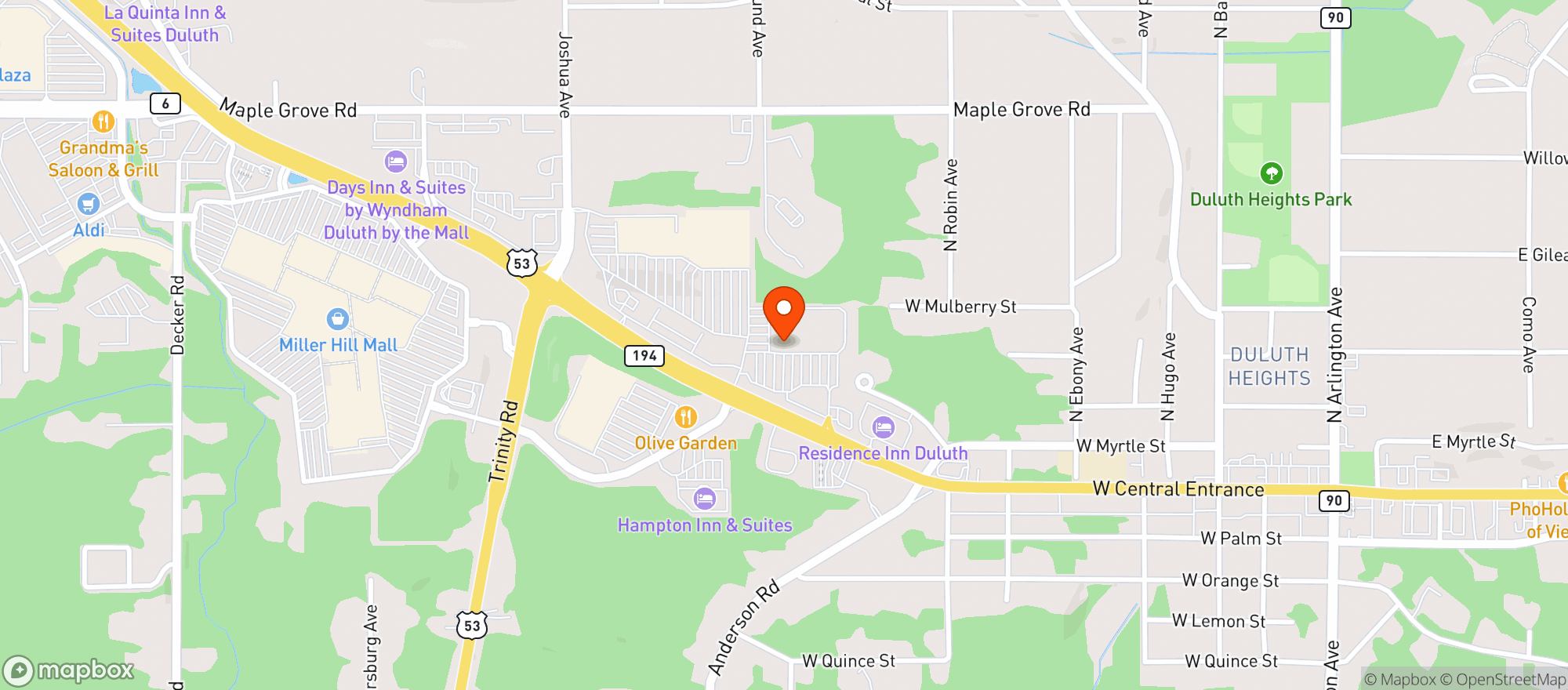 Map showing Cash Wise Liquor #7042