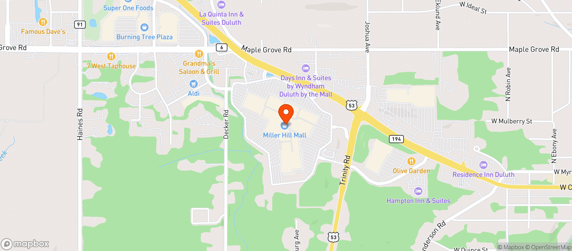 Map showing Gnc