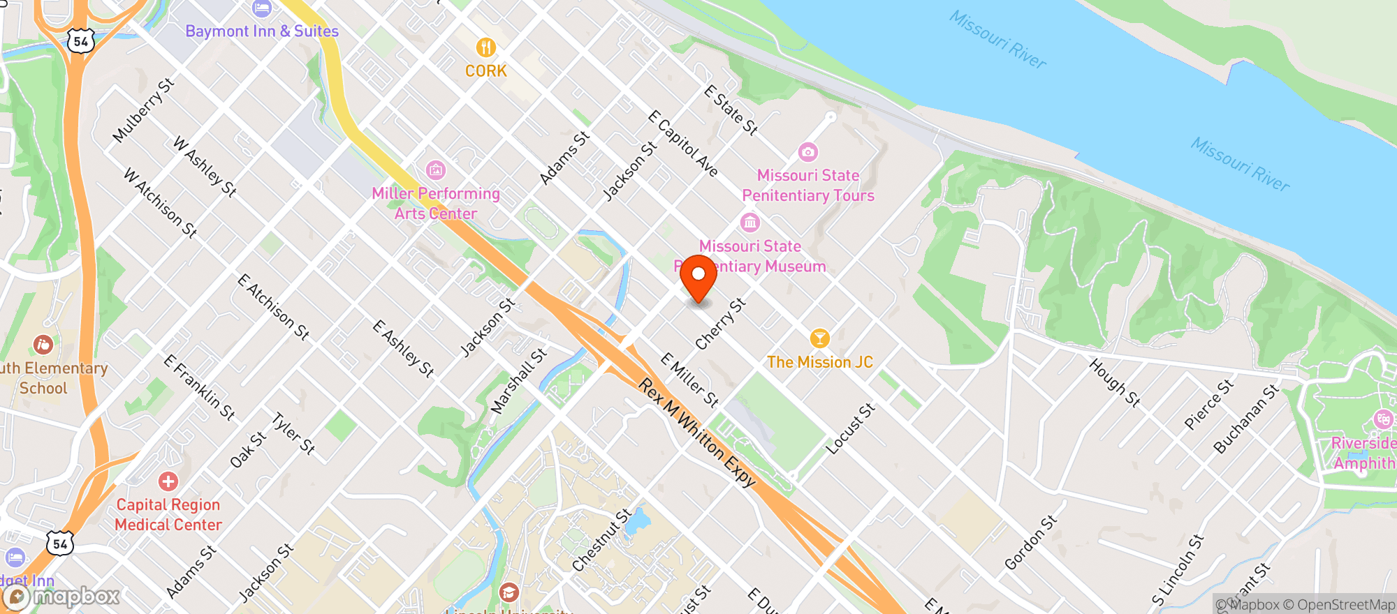 Map showing Eagle Liquor & Convenience Store