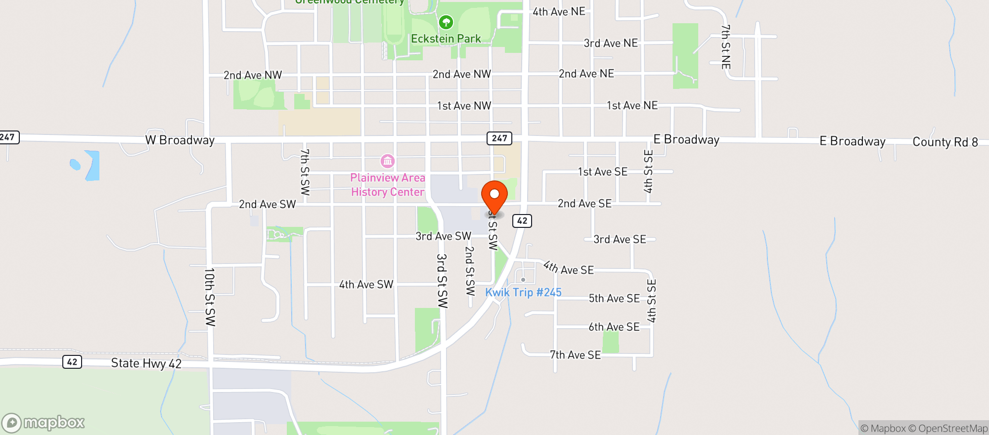 Map showing Firehouse Beer Wine & Liquor