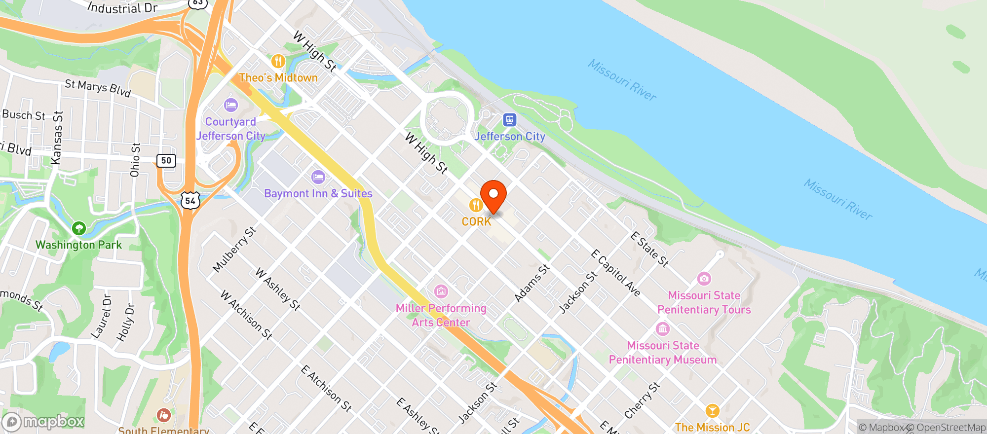 Map showing Bar Vino