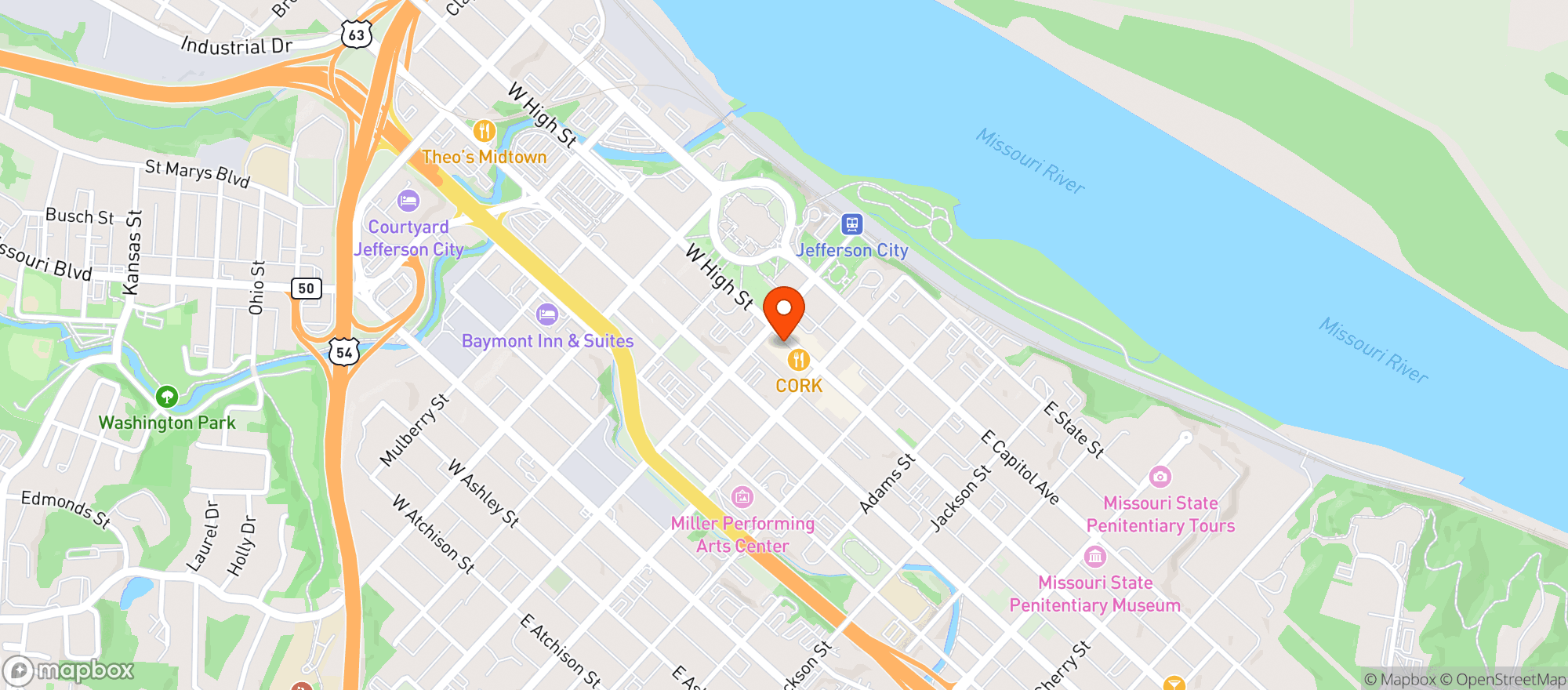 Map showing Bar Whiskey