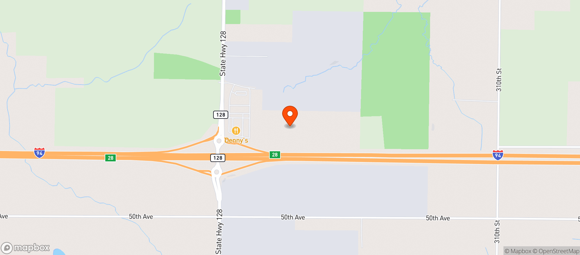 Map showing KWIK TRIP