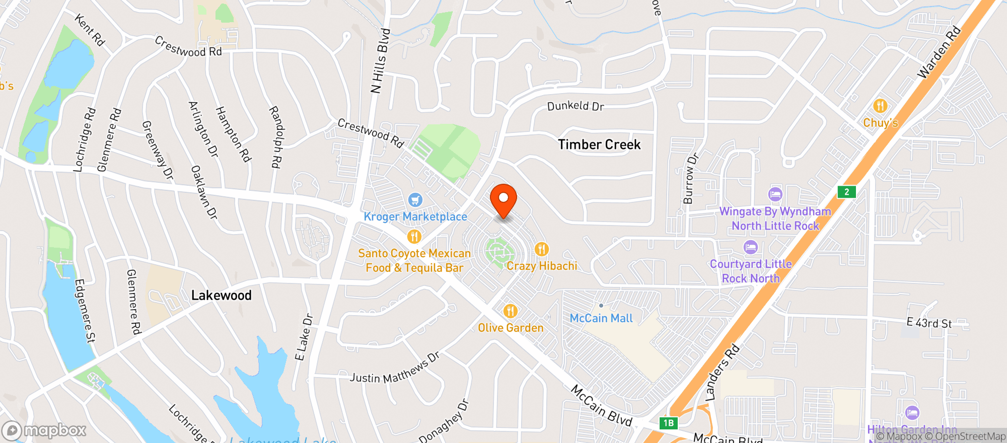 Map showing Edwards Food Giant - 0228 - Lakewood Village