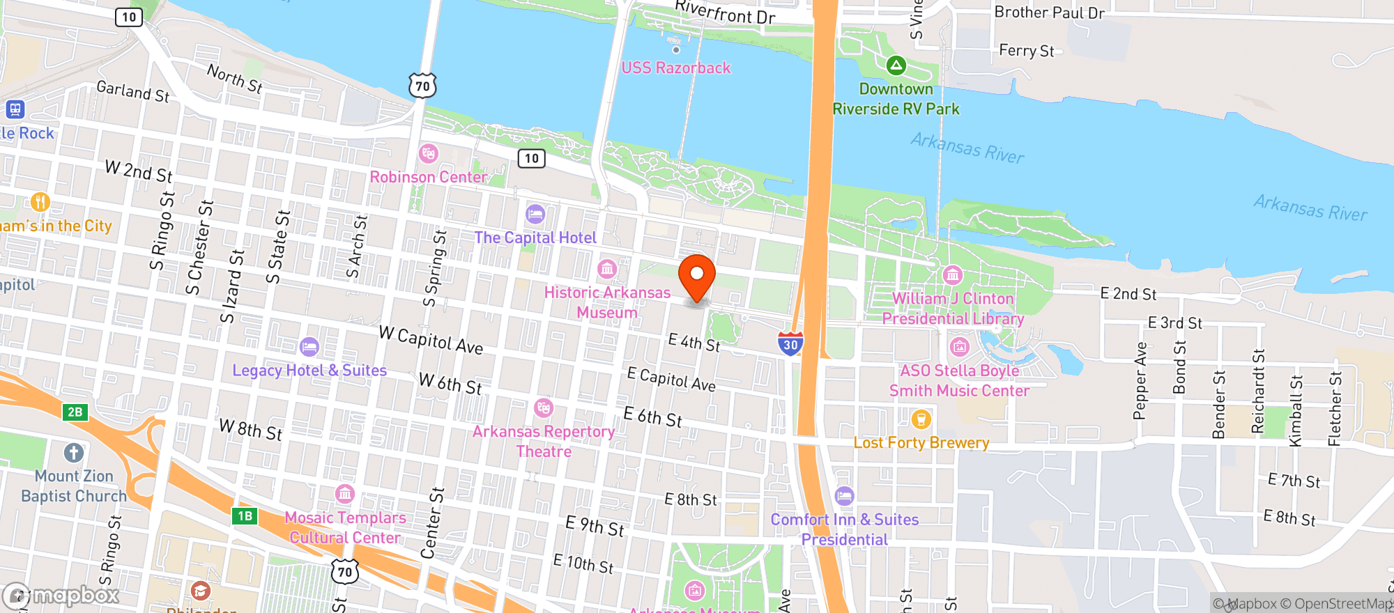 Map showing Dugan S Pub