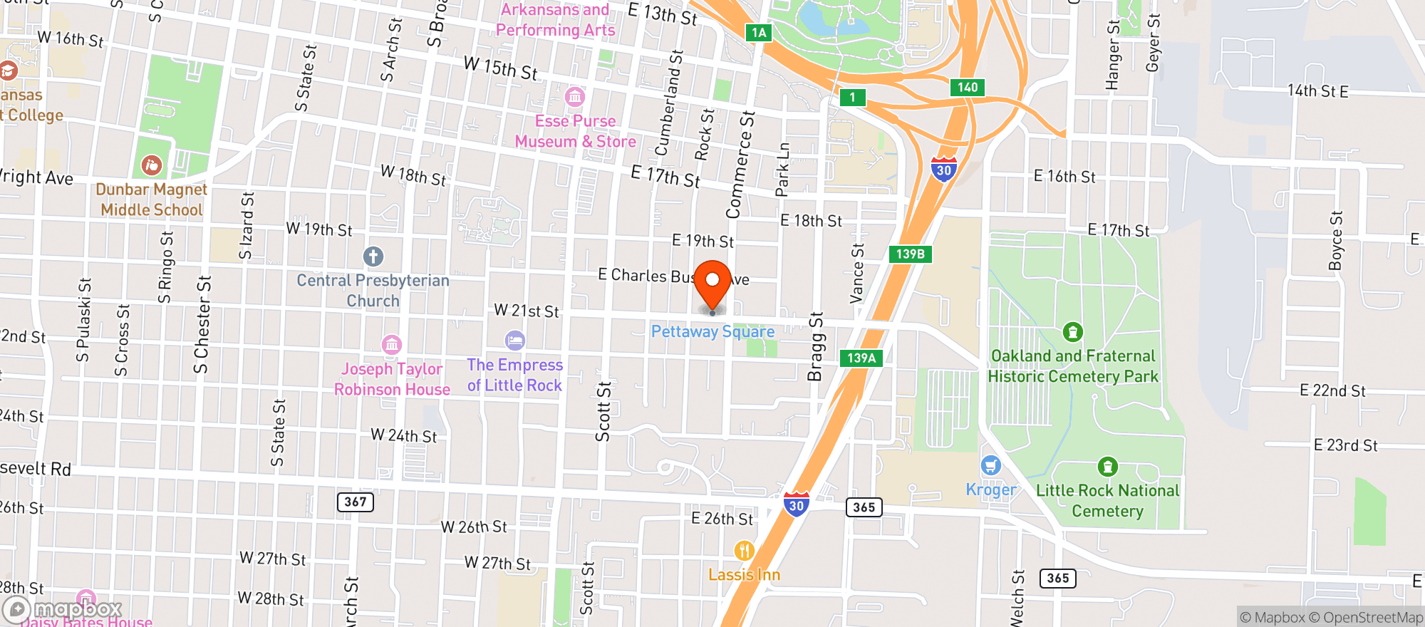 Map showing Moody Brews 