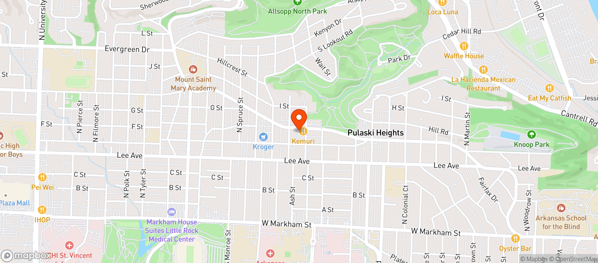 Map showing Proof Bar & Lounge