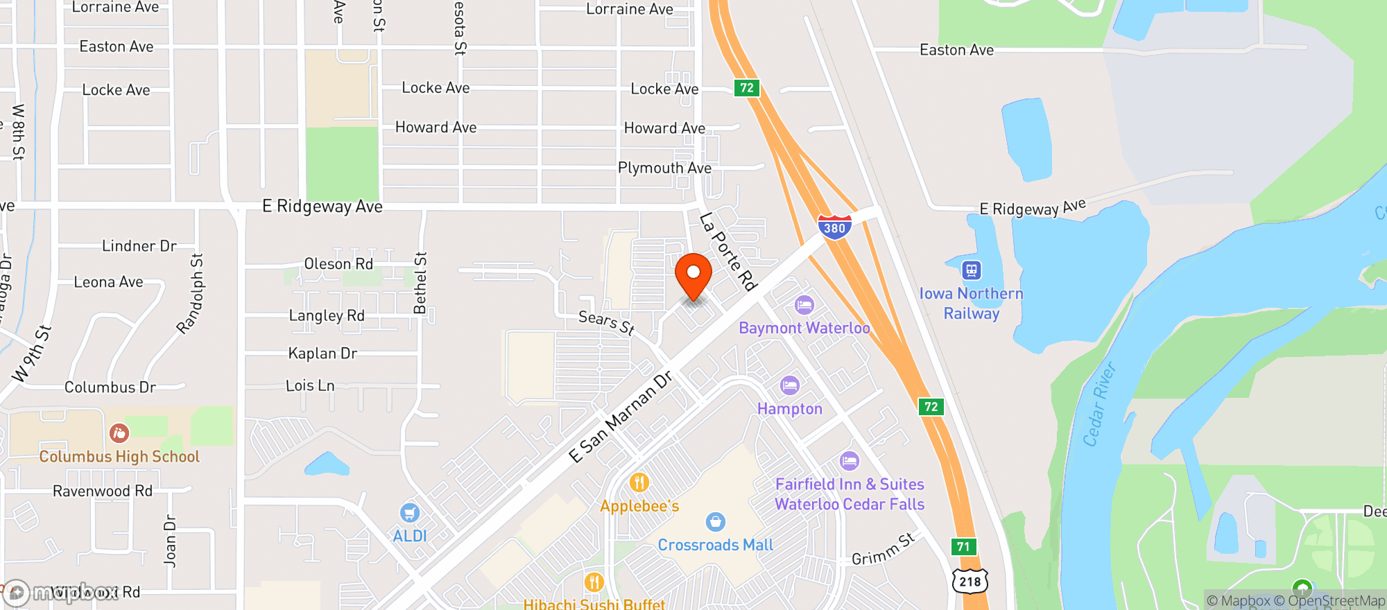 Map showing Kwik Star #229