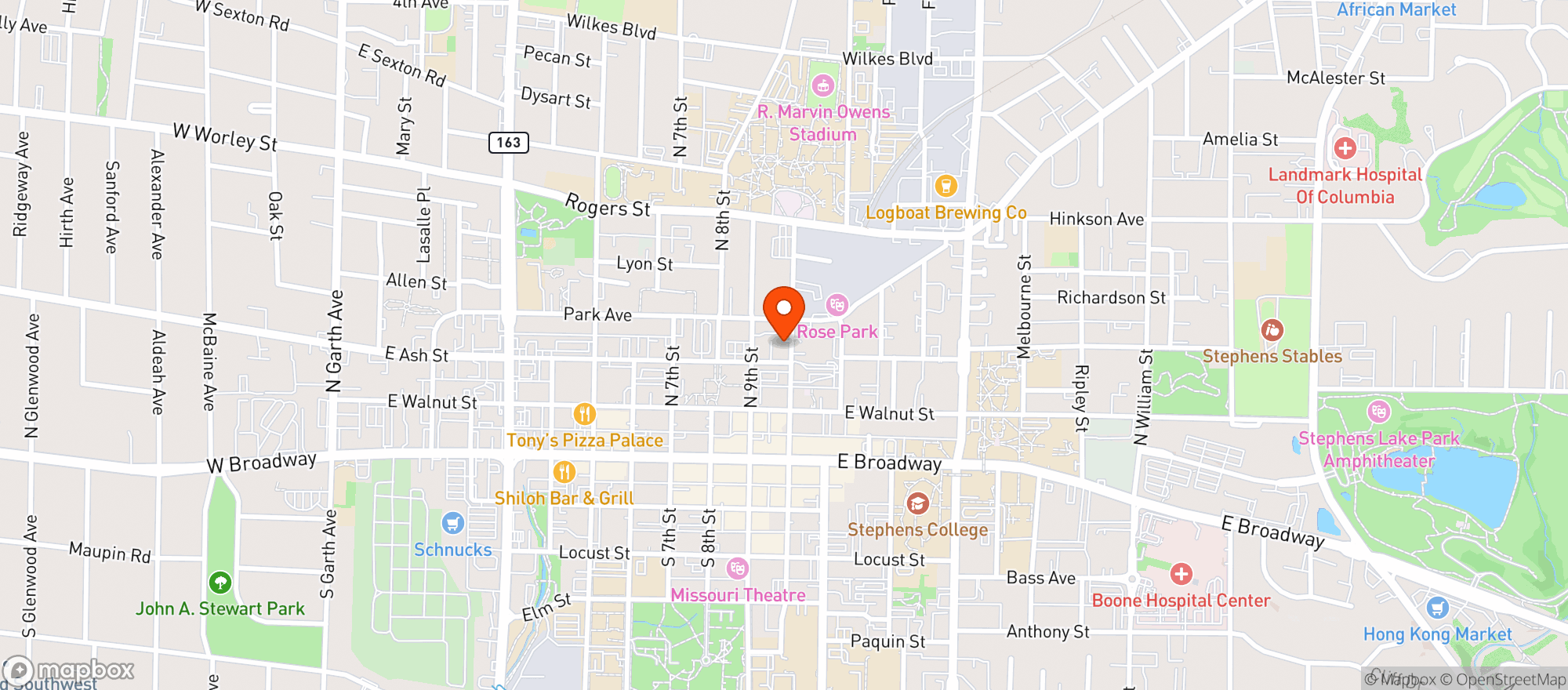 Map showing Klik's