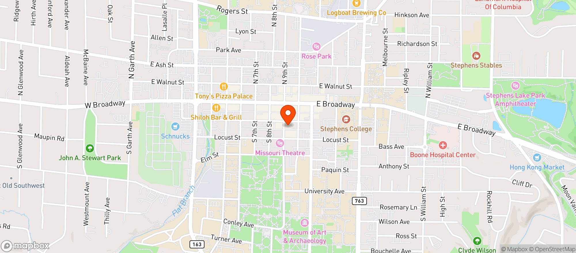 Map showing Booches