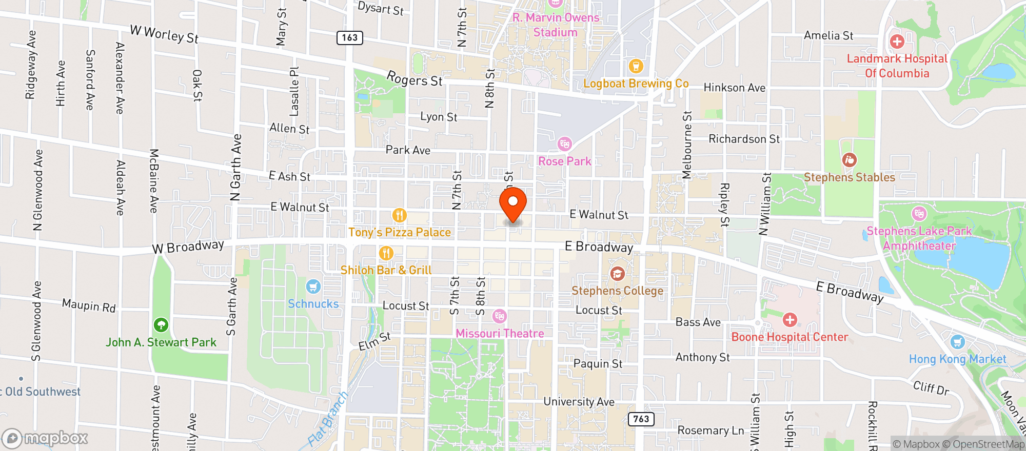 Map showing Son Of A Gun