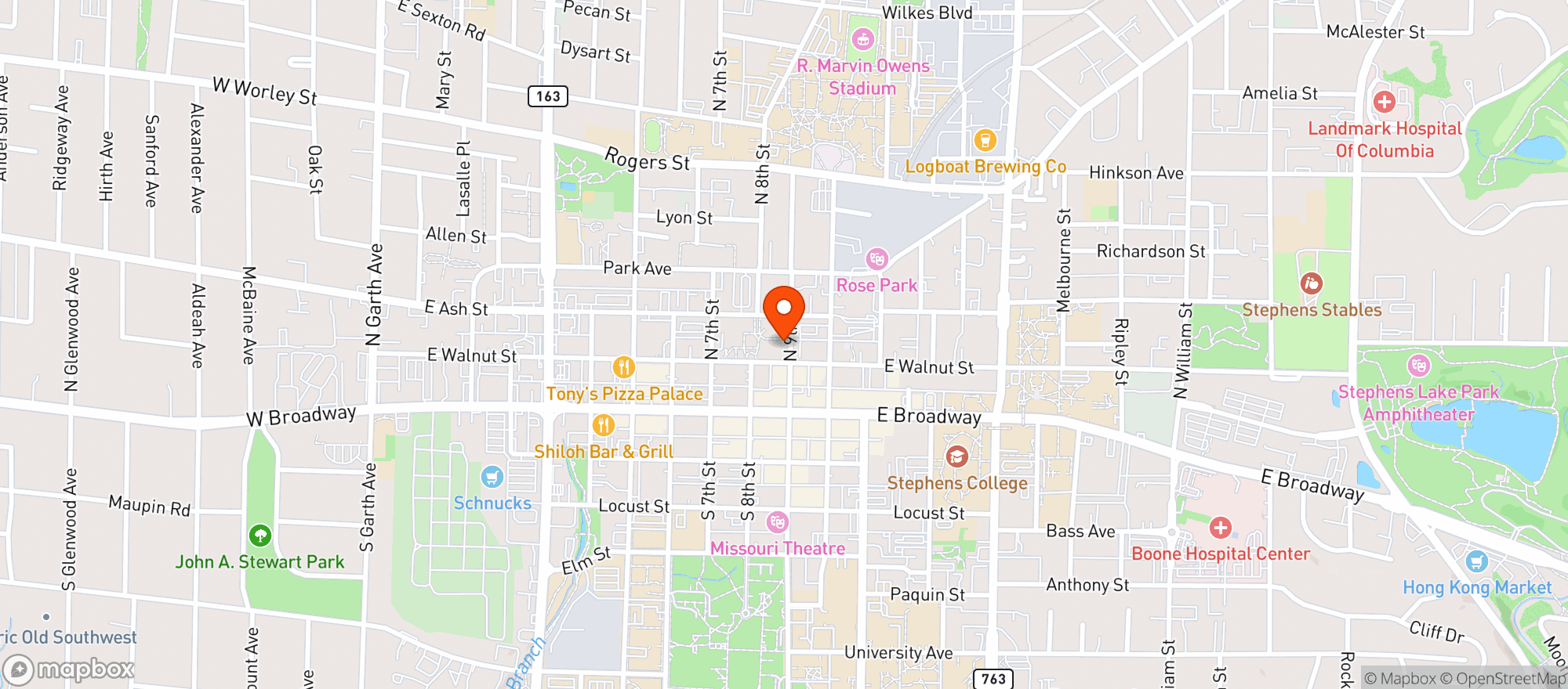 Map showing Endwell Taverna #0