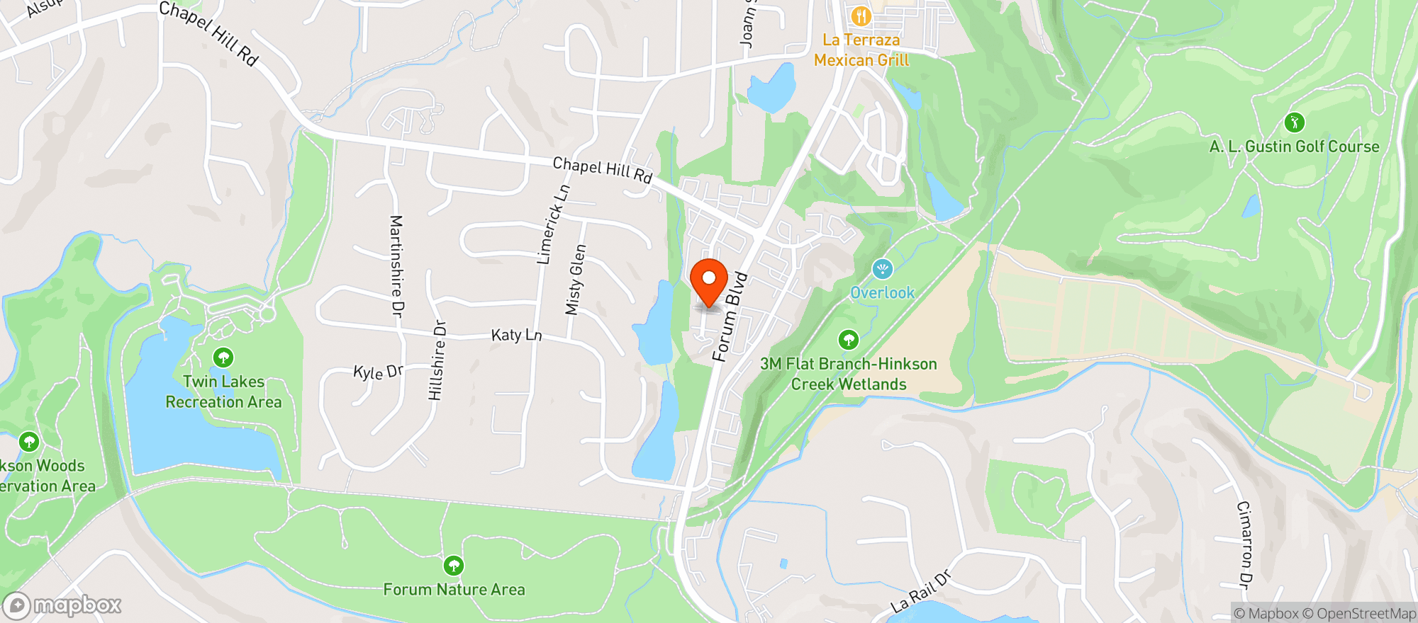 Map showing Clover's Natural Market