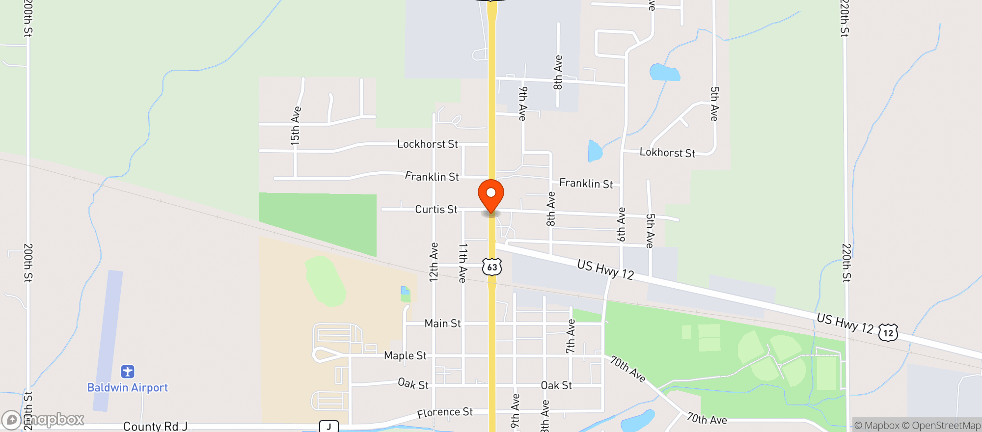 Map showing Liquor Haus