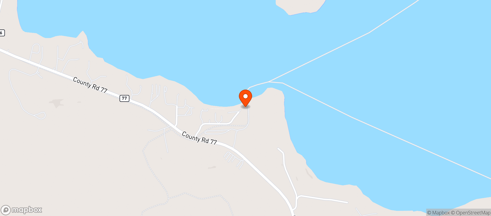 Map showing TAVERN IN THE BAY