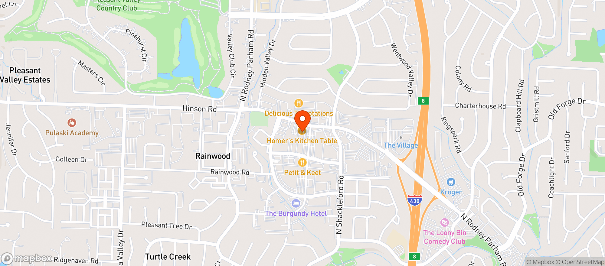 Map showing Diane's Gourmet Luxuries