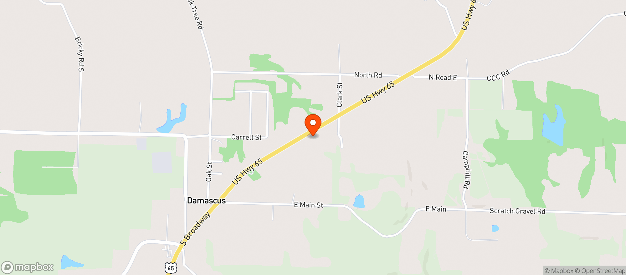 Map showing Mobil