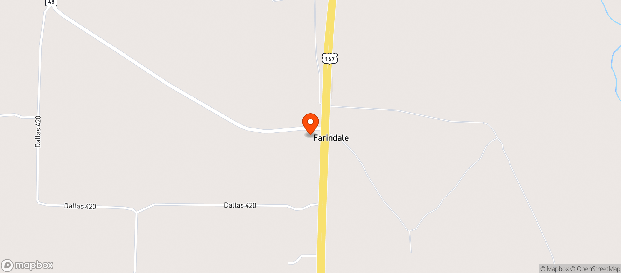 Map showing Farindale Liquor