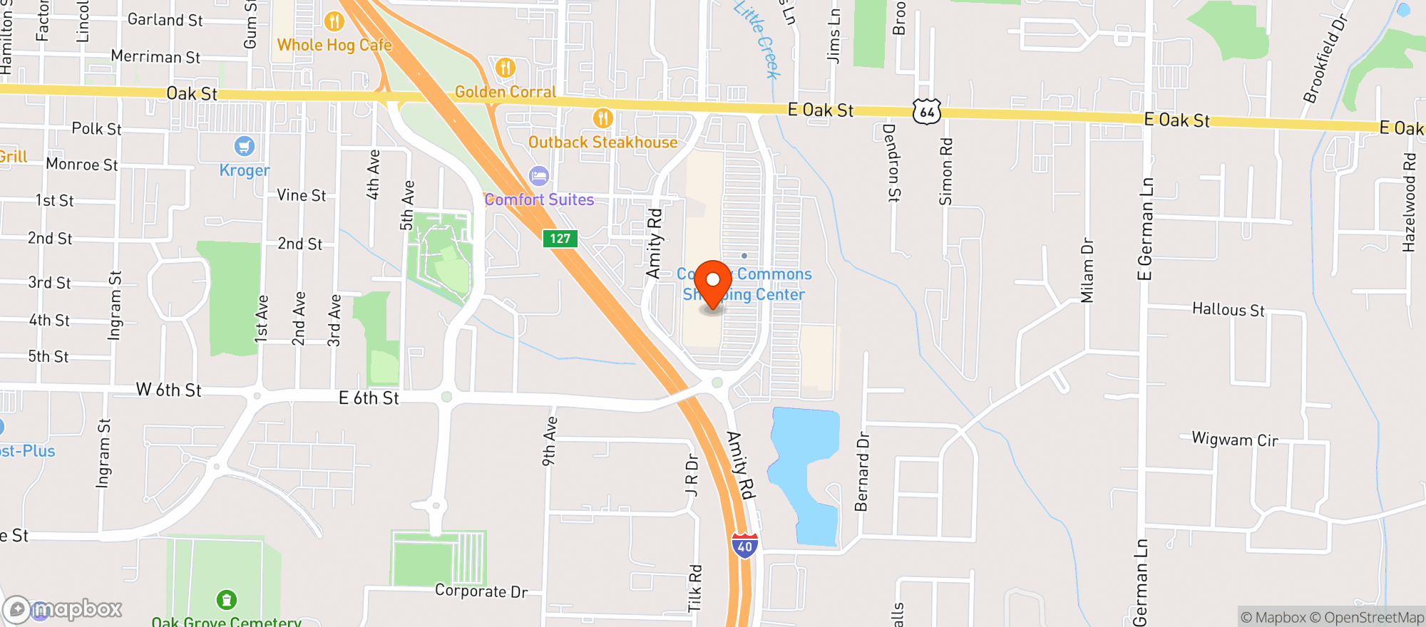 Map showing TARGET STORE #1891