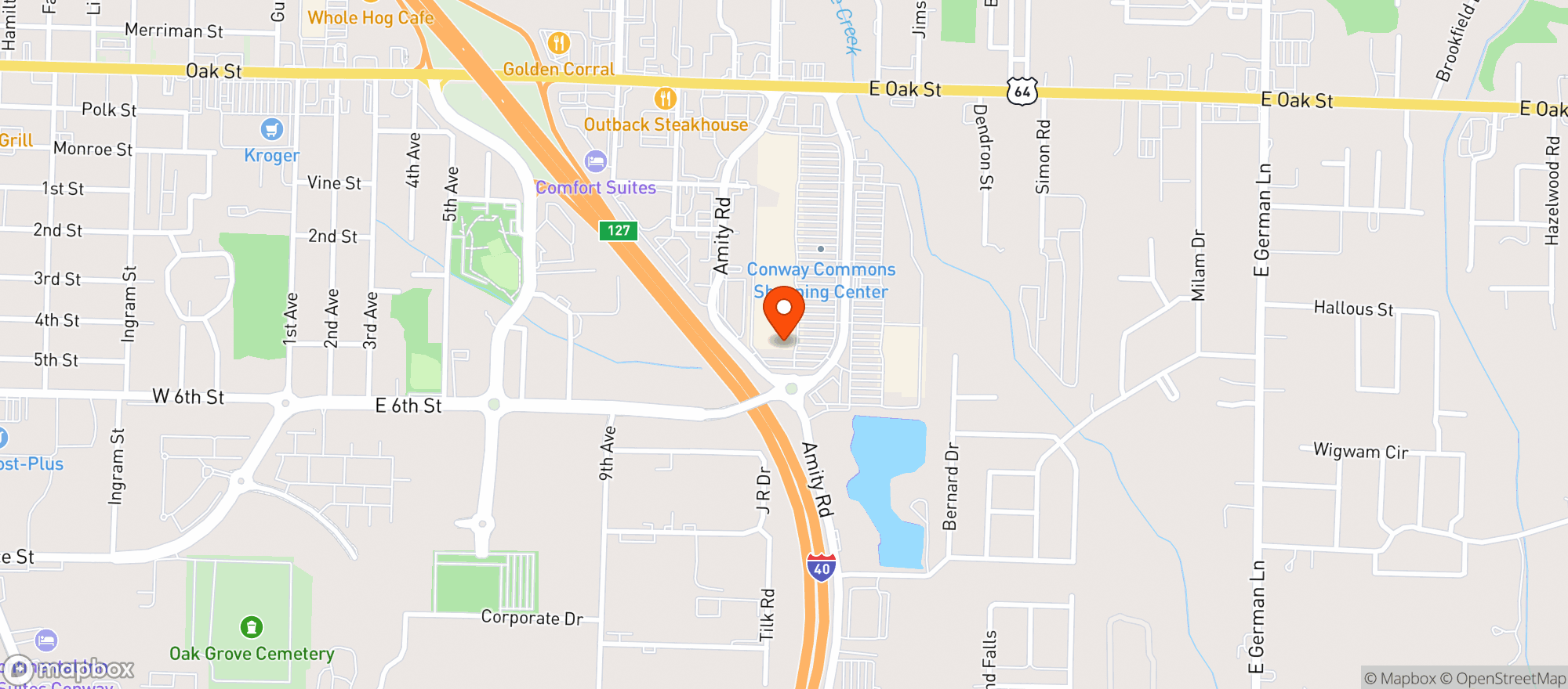 Map showing Gnc