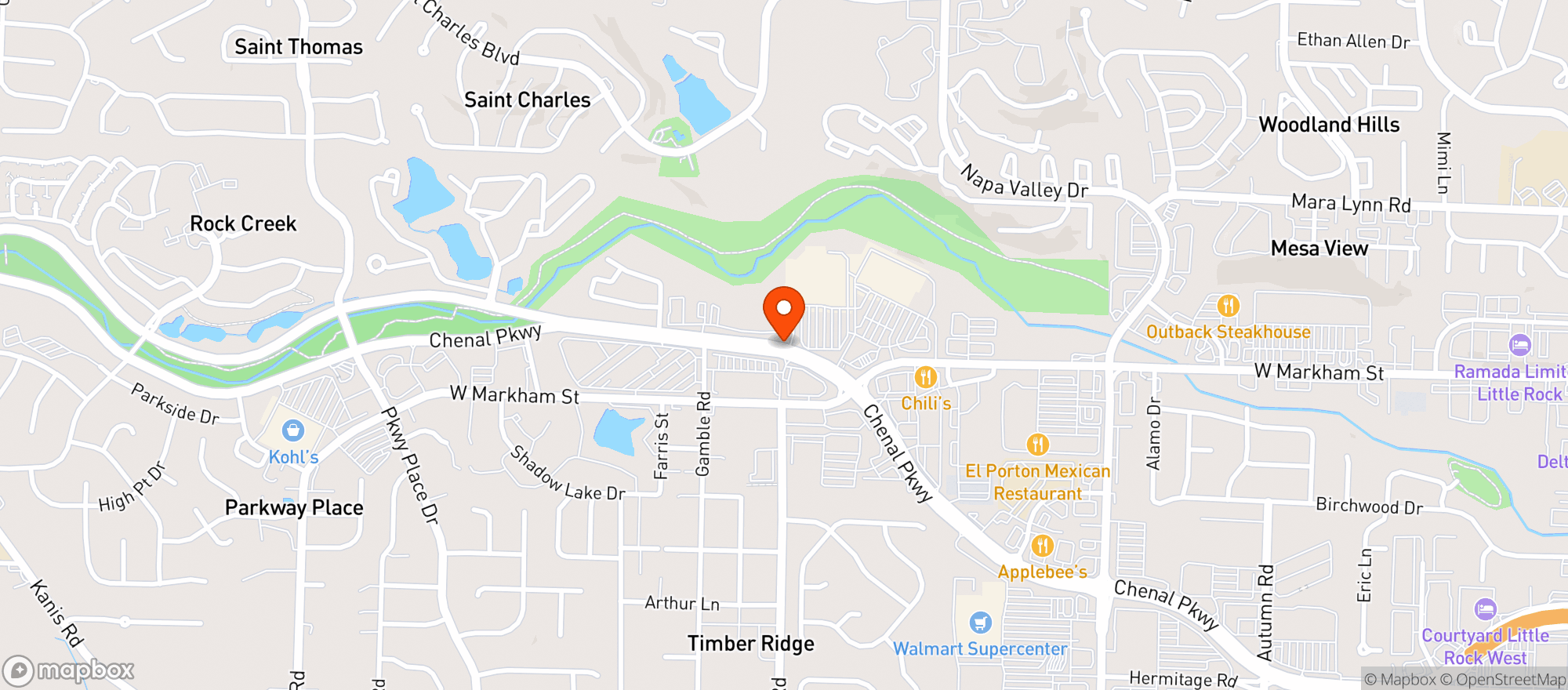 Map showing Target Store