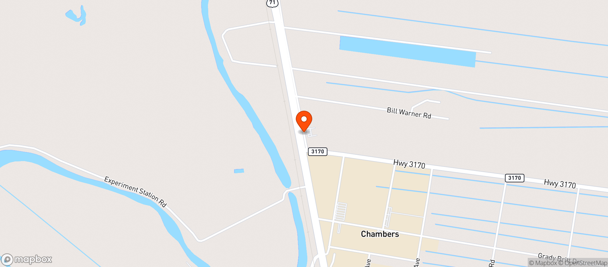 Map showing Y Not Stop